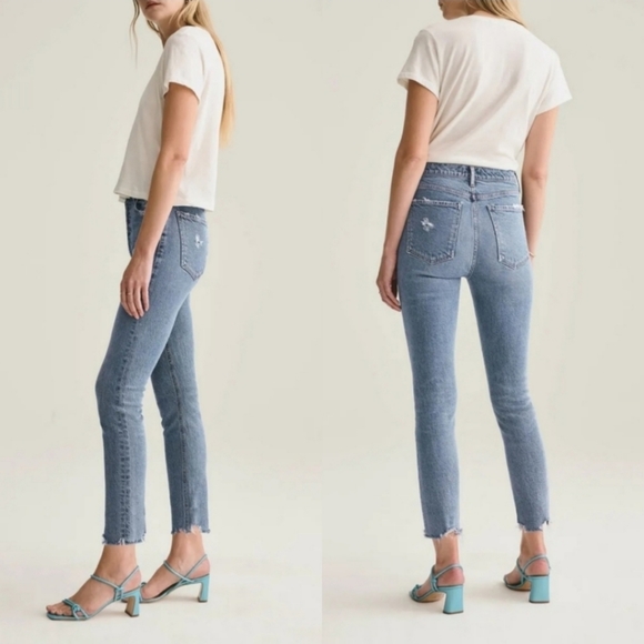 AGOLDE Nico Cropped Jeans Size 23 Inch Waist